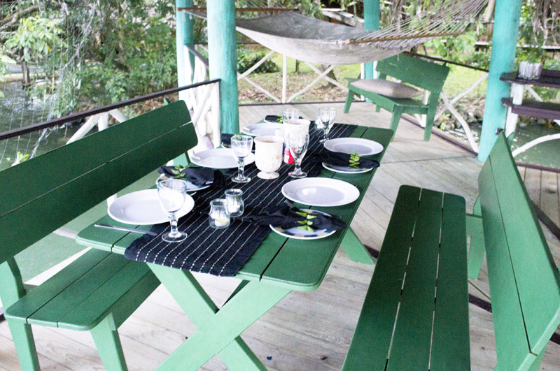 dining table at ranchito