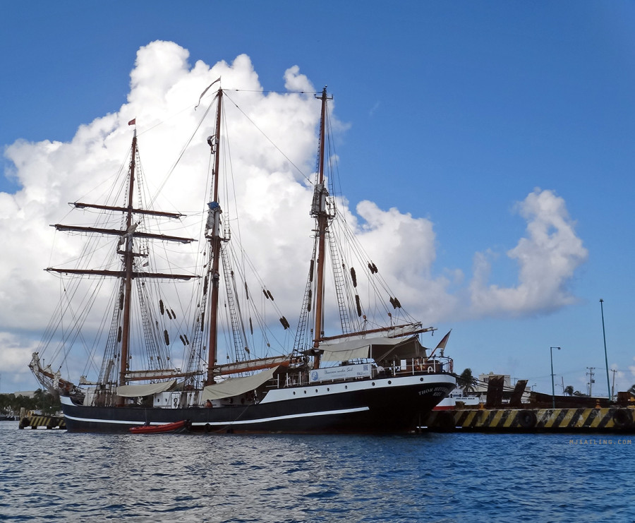 tall ship in Isla Mujeres